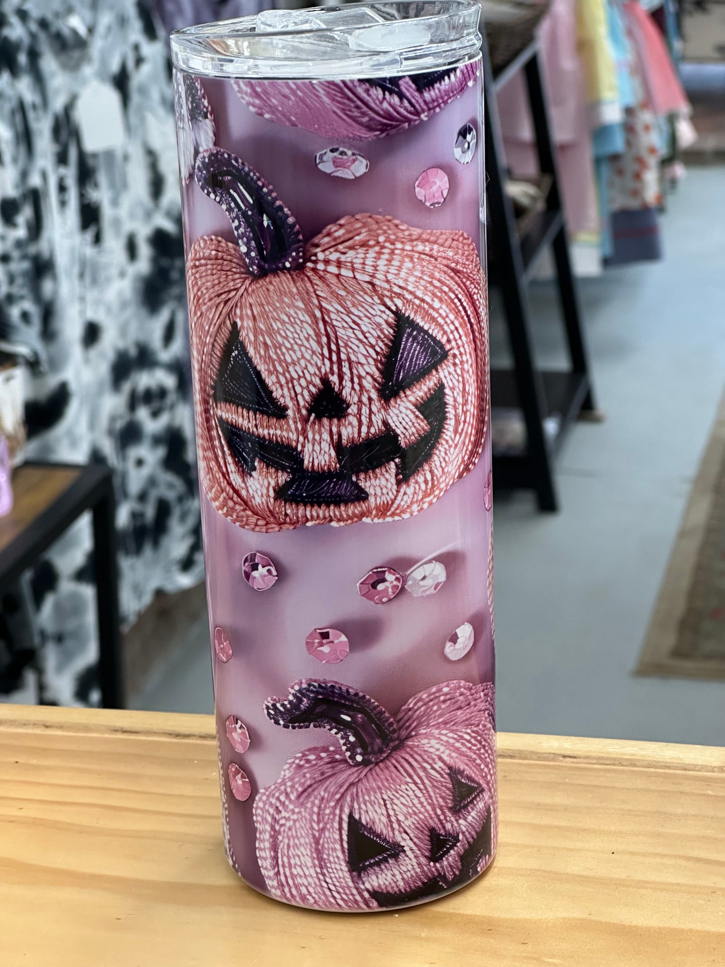 20oz. Tumbler Sparkly Halloween Jack-o’-lantern 🎃