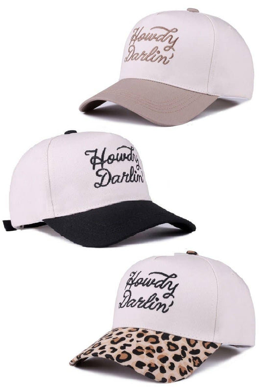Howdy Darlin Two-tone Canvas Cotton Cap