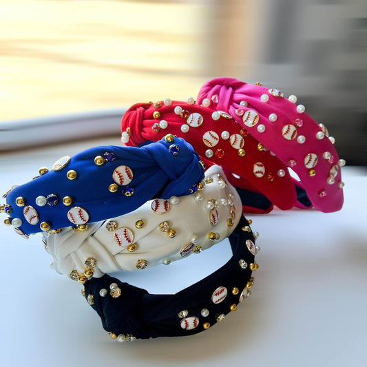 Baseball Jeweled Headband