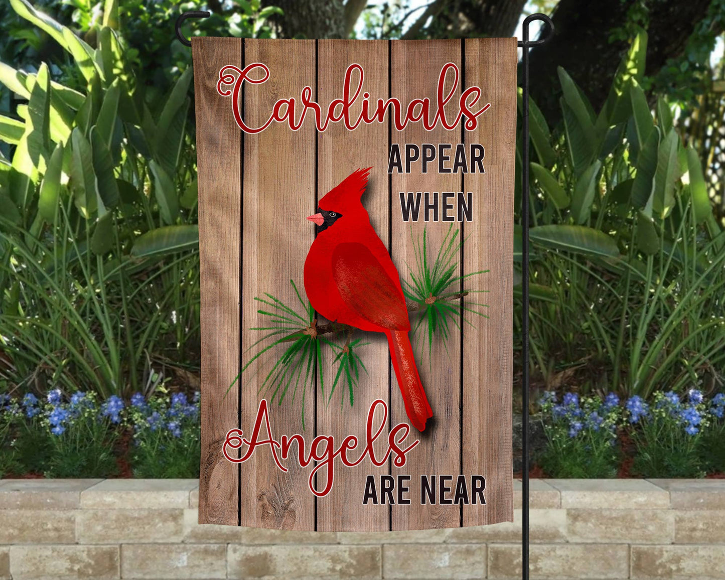 Garden Flag - Cardinals and Angels