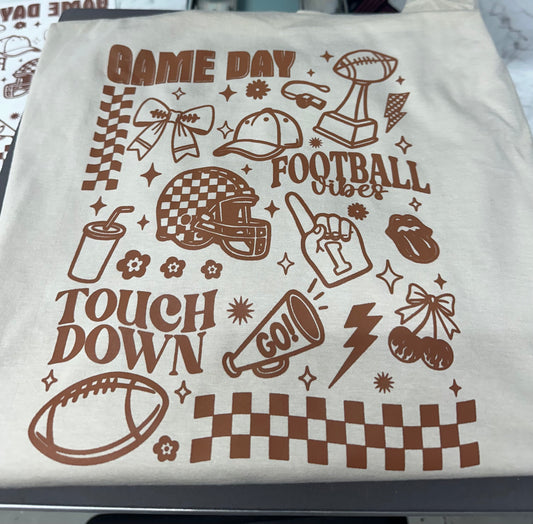 Football Vibes Game Day Graphic Tee