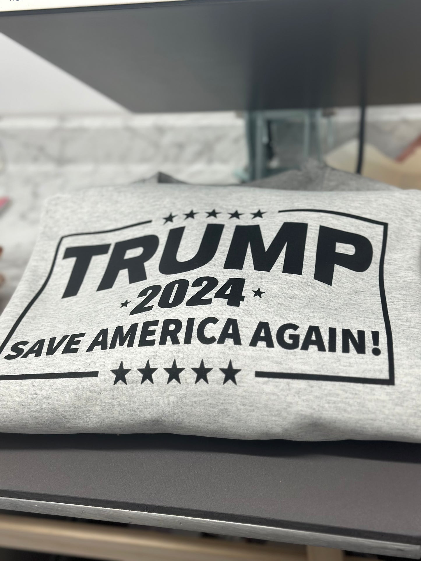 PRE ORDER: TRUMP 2024 SAVE AMERICA AGAIN… Crewneck Sweatshirt