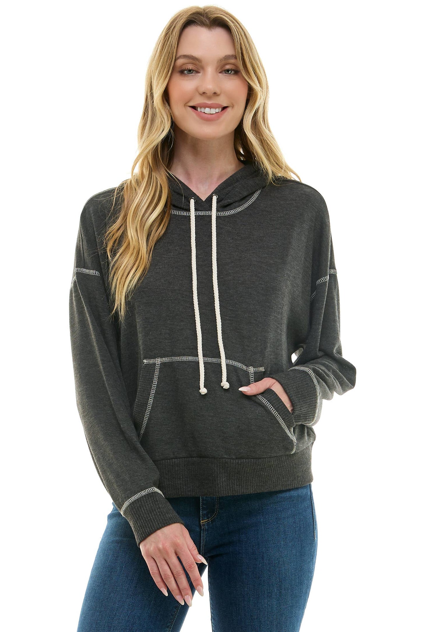 URBAN COZY CUFFED HOODIE PULLOVER