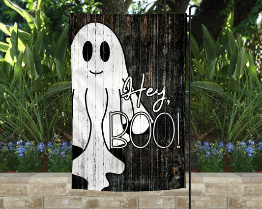 Garden Flag - Hey Boo