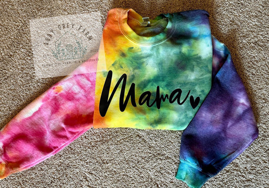 MAMA Ice Tie Dye CREWNECK Sweatshirt