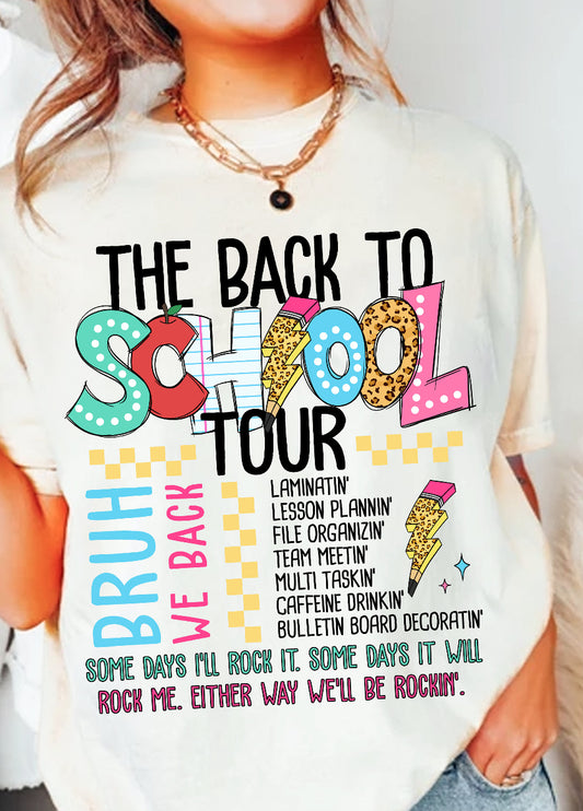 PRE-ORDER: Back to School Tour ..Comfort Colors - Garment-Dyed Heavyweight T-Shirt