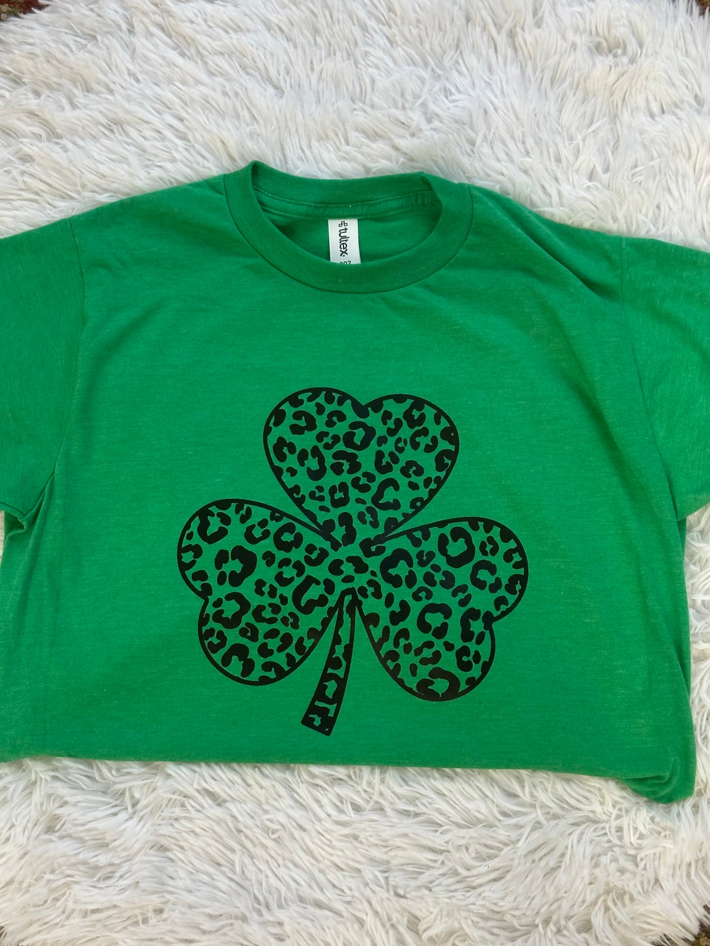 Shamrock Animal Print Graphic Tee