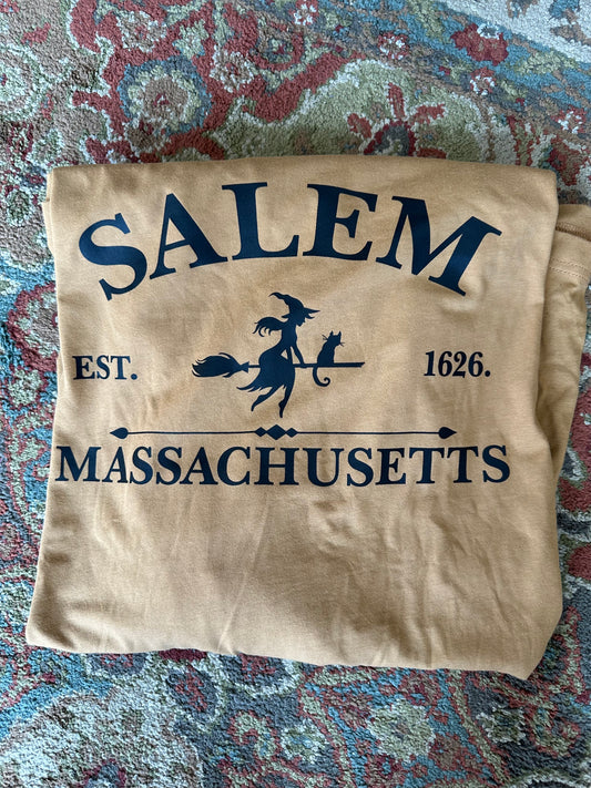 S A L E M est. 1626 Long Sleeve Bella Canvas Tee