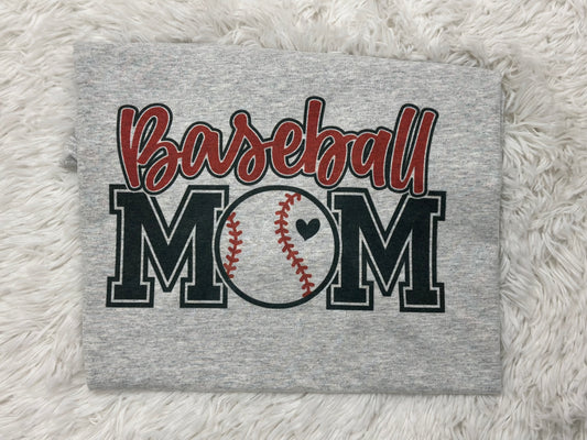 Baseball Mom Tee 🖤