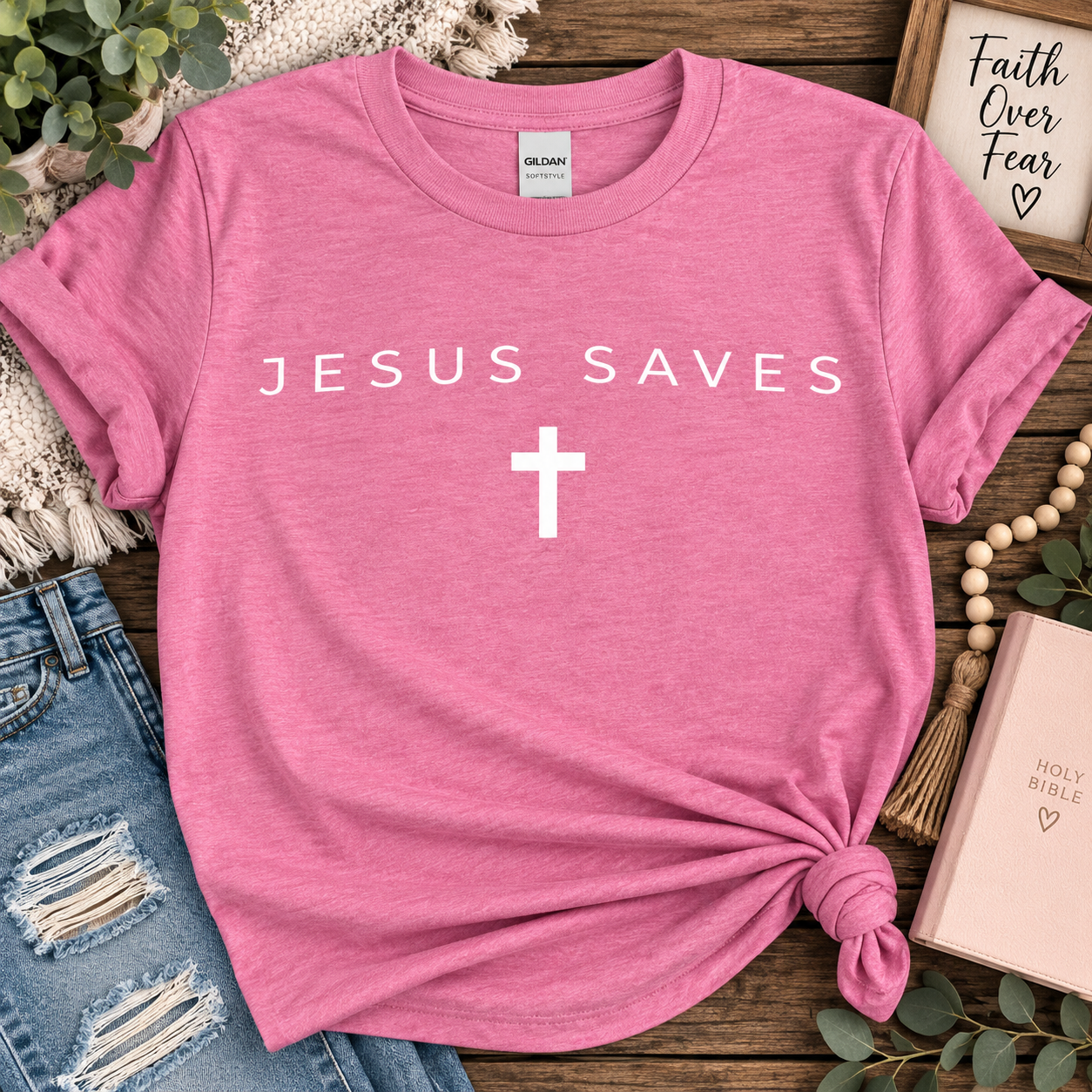 Jesus Saves Graphic Tee