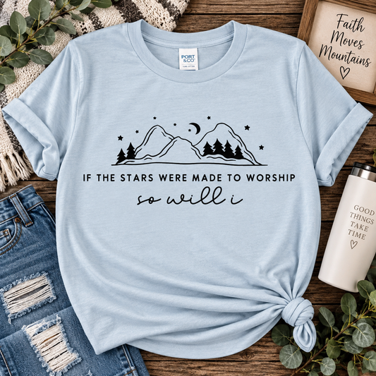 The Stars were made to Worship Graphic Tee