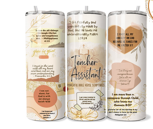 20oz. Tumbler Teacher Assistant