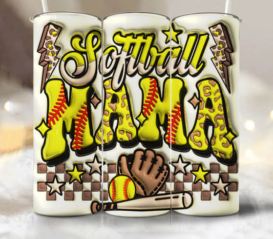 20oz. Tumbler Softball Mama
