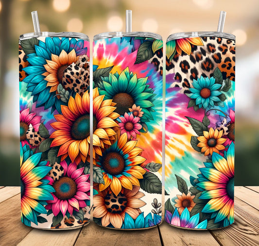 20oz. Tumbler Bright Flowers Sunflower