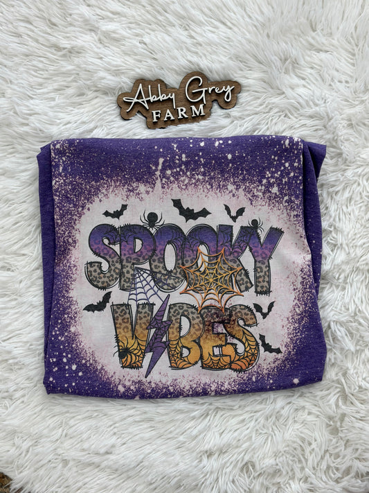 Bleached Tee- Spooky Vibes