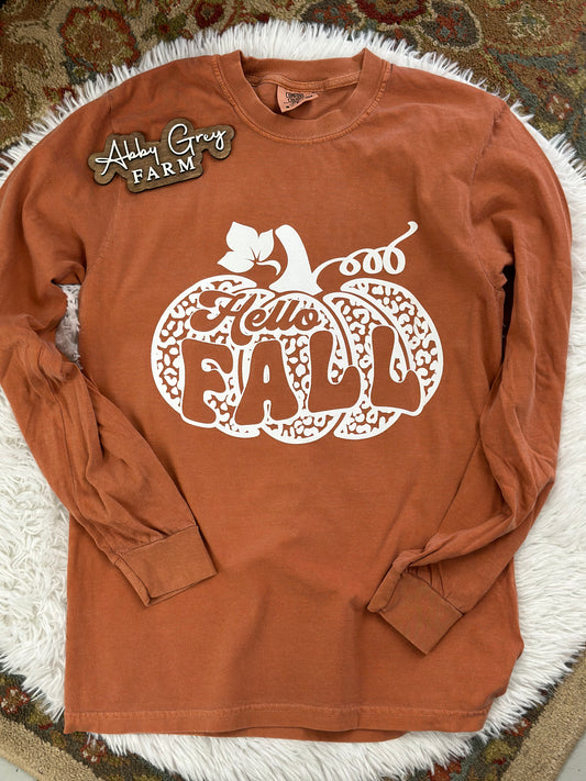 Hello Fall… Comfort Colors - Garment-Dyed Heavyweight Long Sleeve Shirt