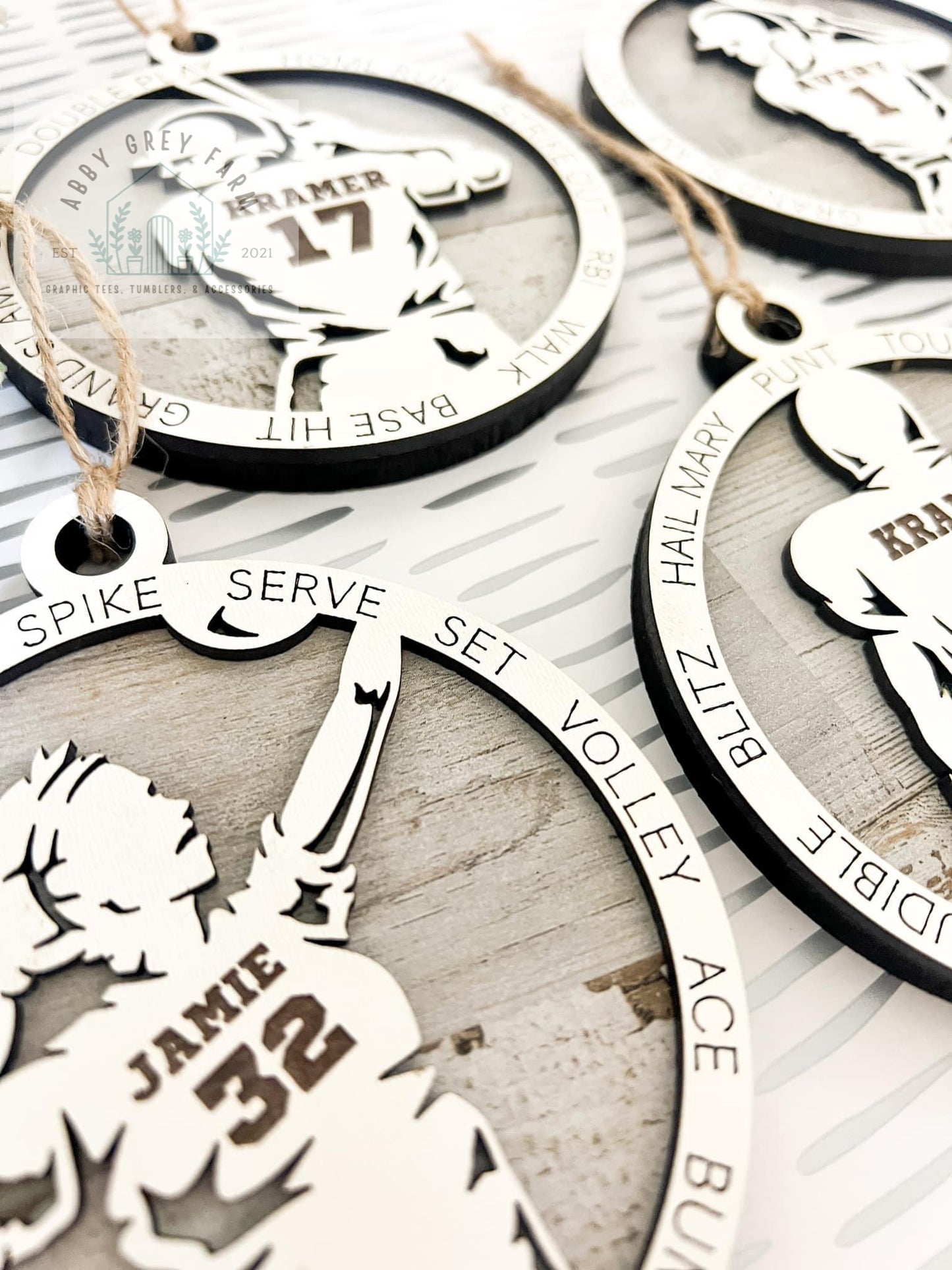 Sport Personalized Engraved Ornament