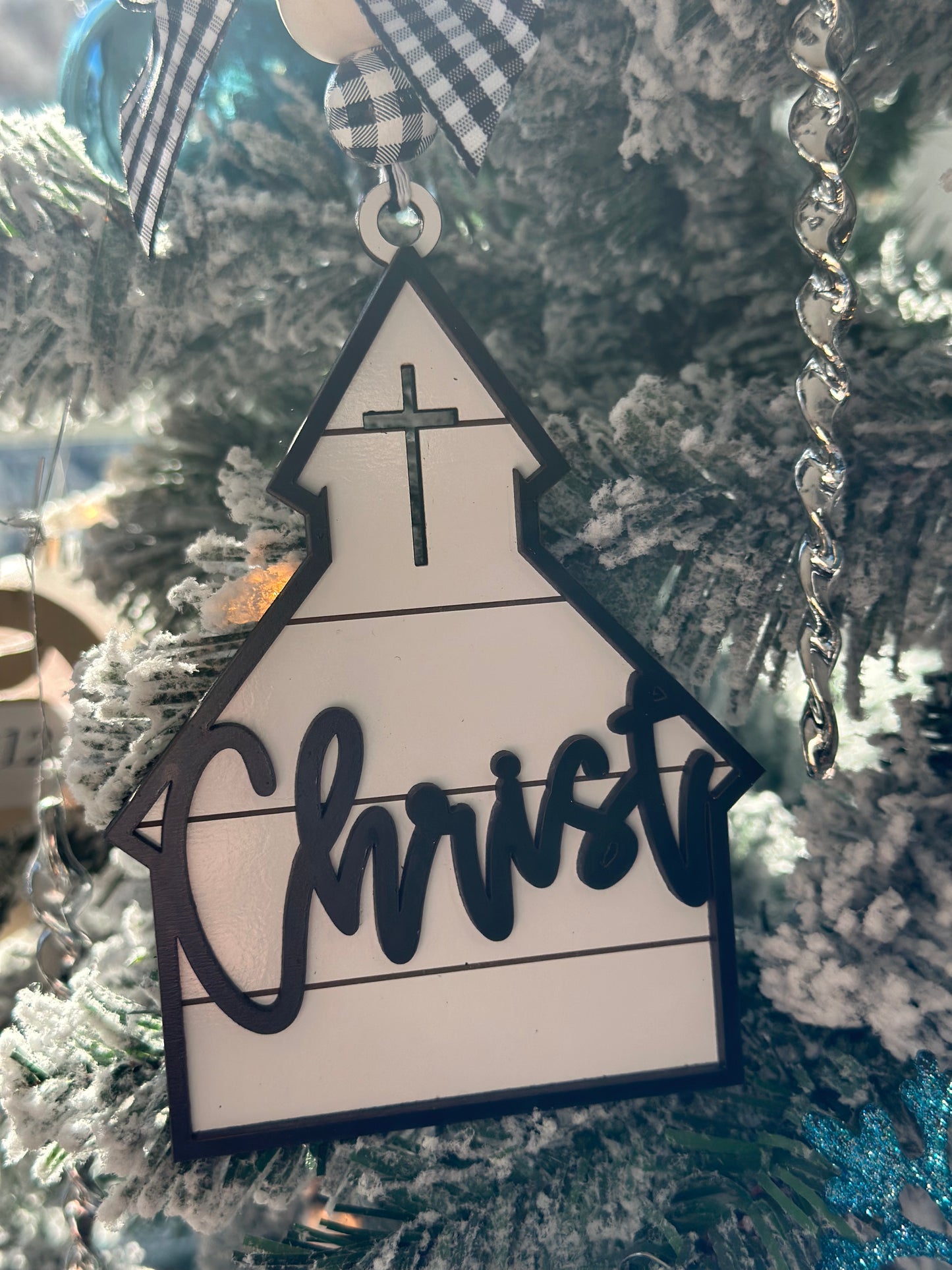 Engraved Church Christmas Ornament