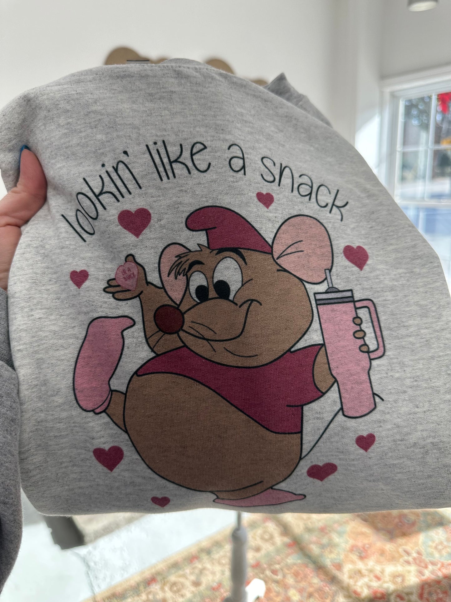 Lookin’ like a Snack Valentine’s CREWNECK Sweatshirt