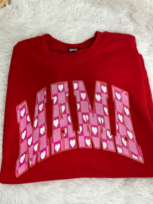 Mama Heart Crewneck Sweatshirt