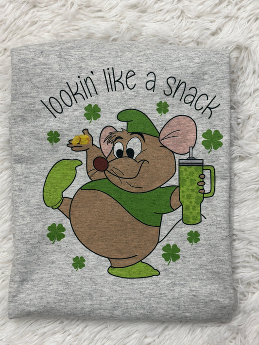 Lookin’ like a Snack St. Patrick’s Day CREWNECK Sweatshirt