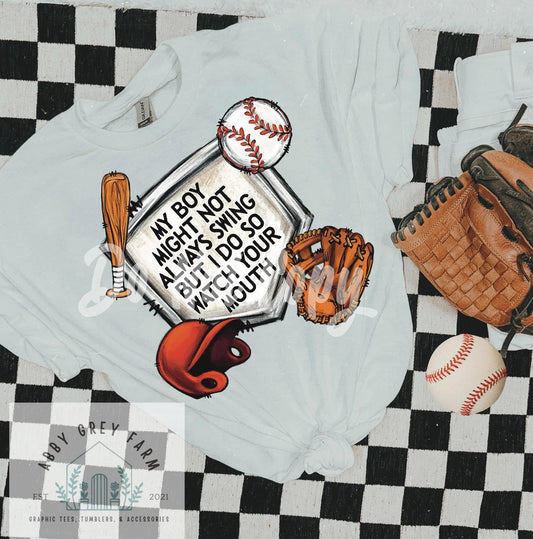 PRE-ORDER My boy/girl swing but I do: COMFORT COLORS- Garment-Dyed Heavyweight T-Shirt