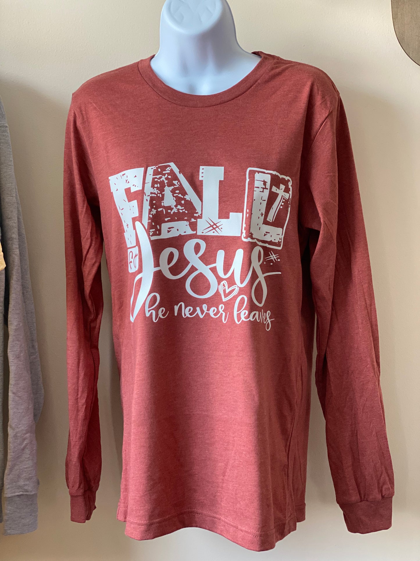 Fall for Jesus Long Sleeve Bella Canvas Tee