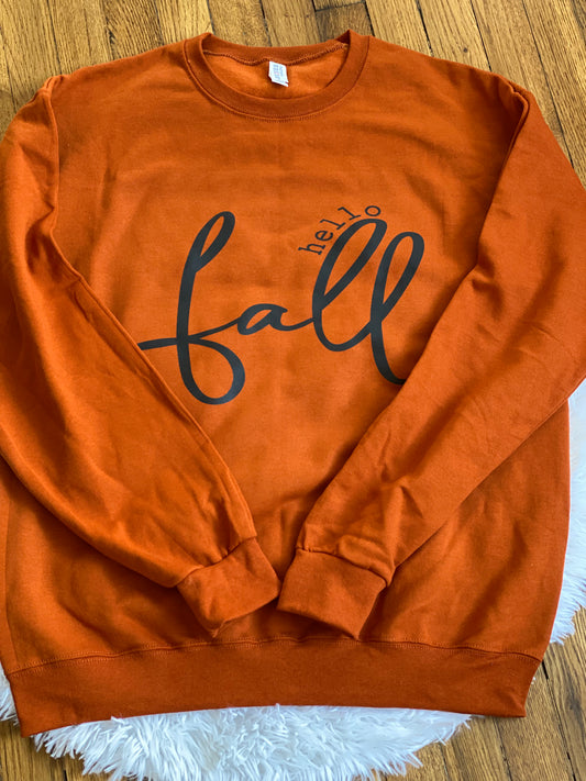hello fall Crewneck Sweatshirt