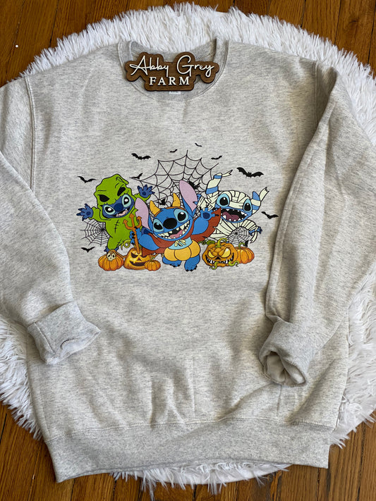 Halloween S T I T C H  Crewneck Sweatshirt