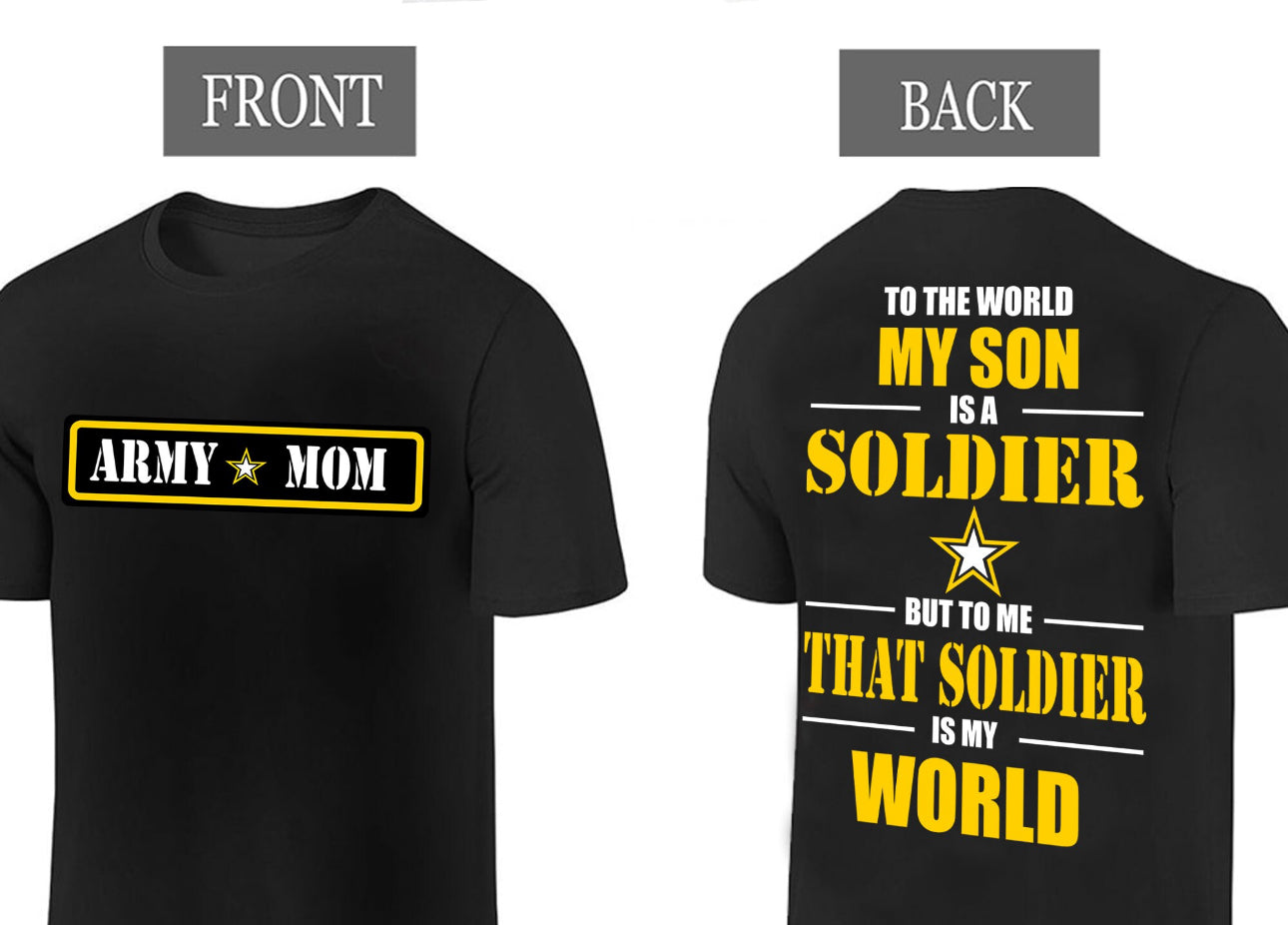 Army Mom (That Soldier is my World)… CREWNECK SWEATSHIRT