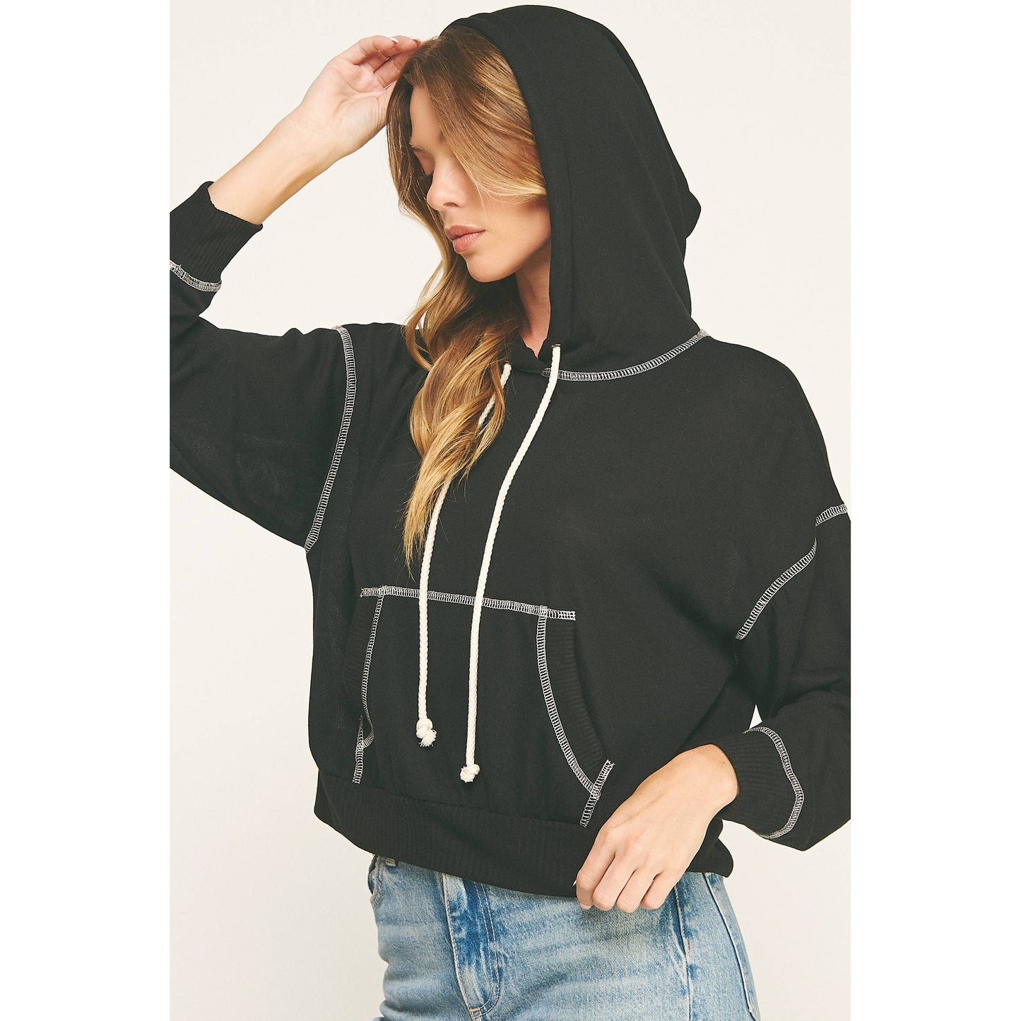 URBAN COZY CUFFED HOODIE PULLOVER
