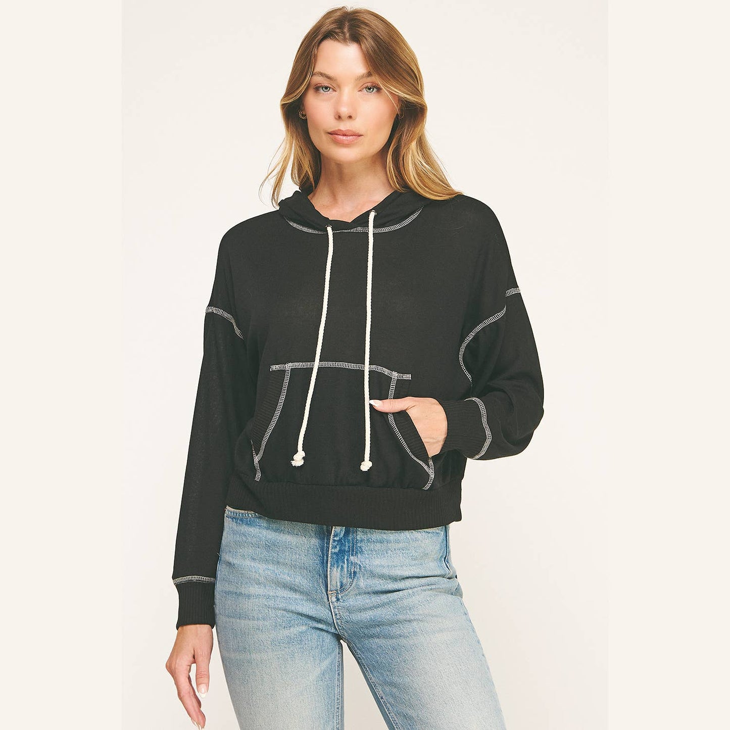 URBAN COZY CUFFED HOODIE PULLOVER