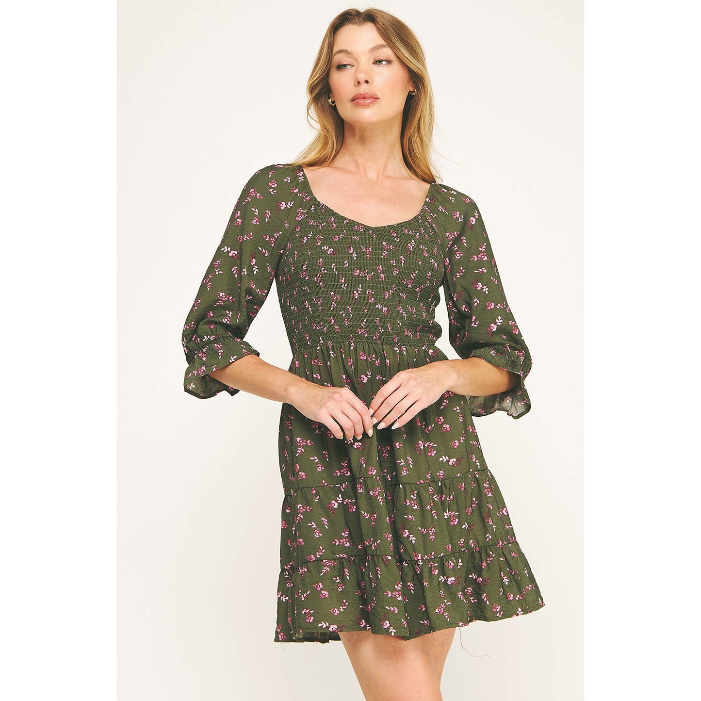 DREAMY BOHO BLOSSOM MINI DRESS