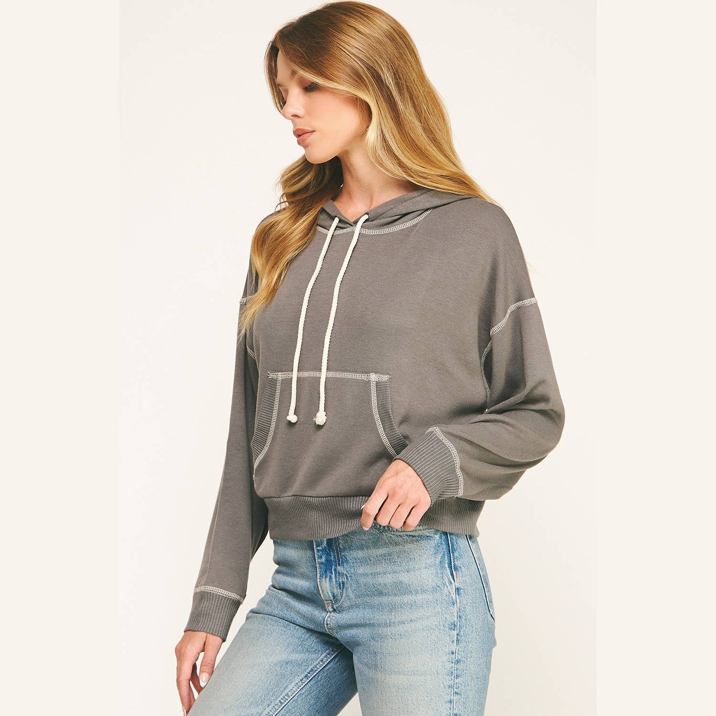 URBAN COZY CUFFED HOODIE PULLOVER