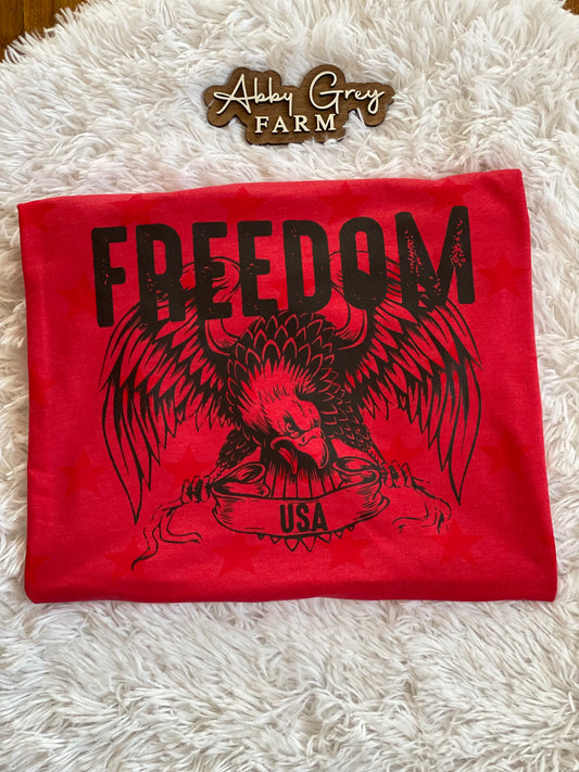 FREEDOM USA Red Star Graphic Tee