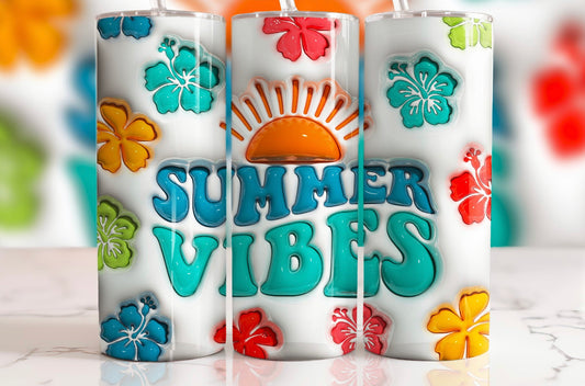 20oz. Tumbler Summer Vibes Puff