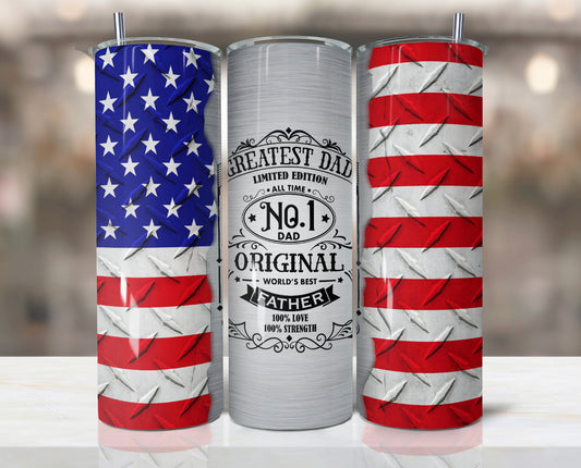 20oz. Tumbler Greatest Dad No. 1 Dad