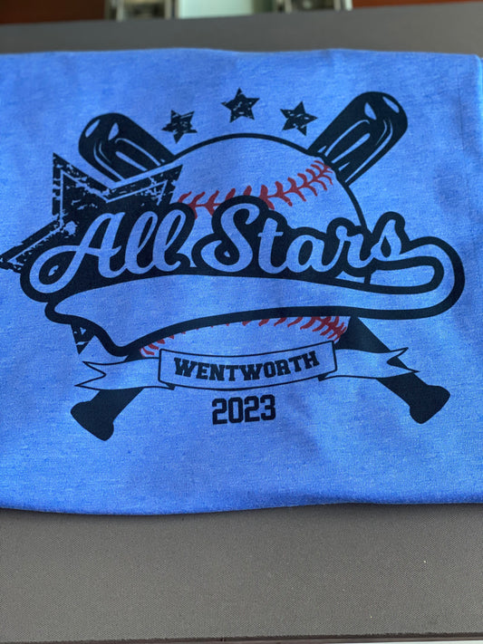 All Star Baseball Tee (No bleach)