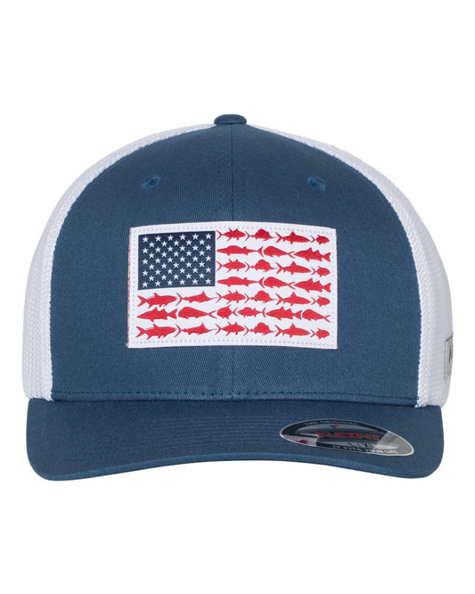 Columbia- PFG Fish Flag Cap Night Tide