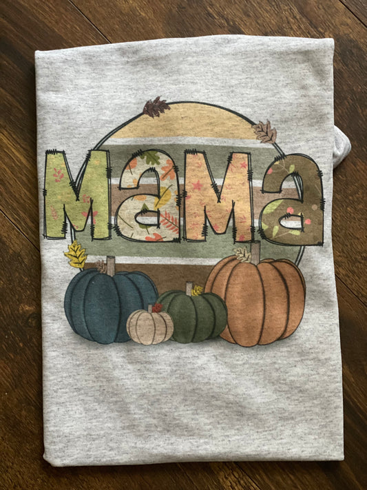 WS Fall Pumpkins Mama Tee
