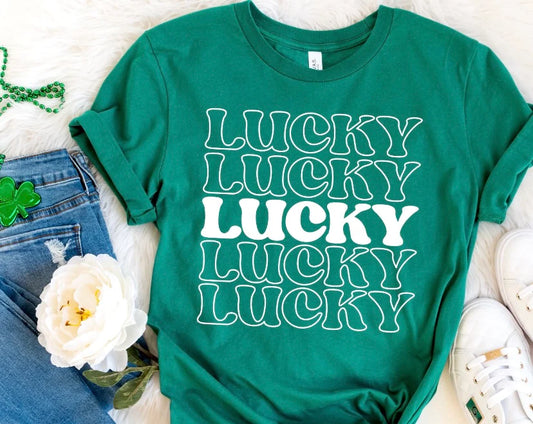 WS Lucky repeating Graphic Tee