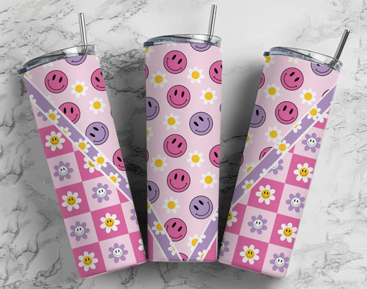 20oz. Tumbler Pink Retro Smile