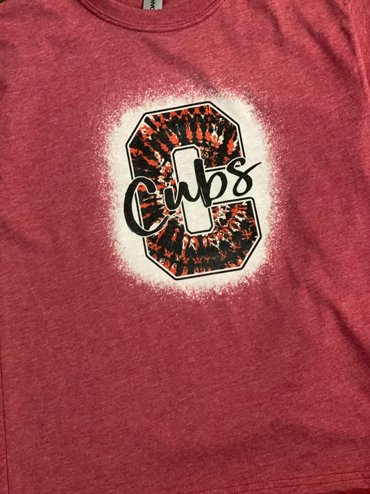 Bleached Tee- Cubs