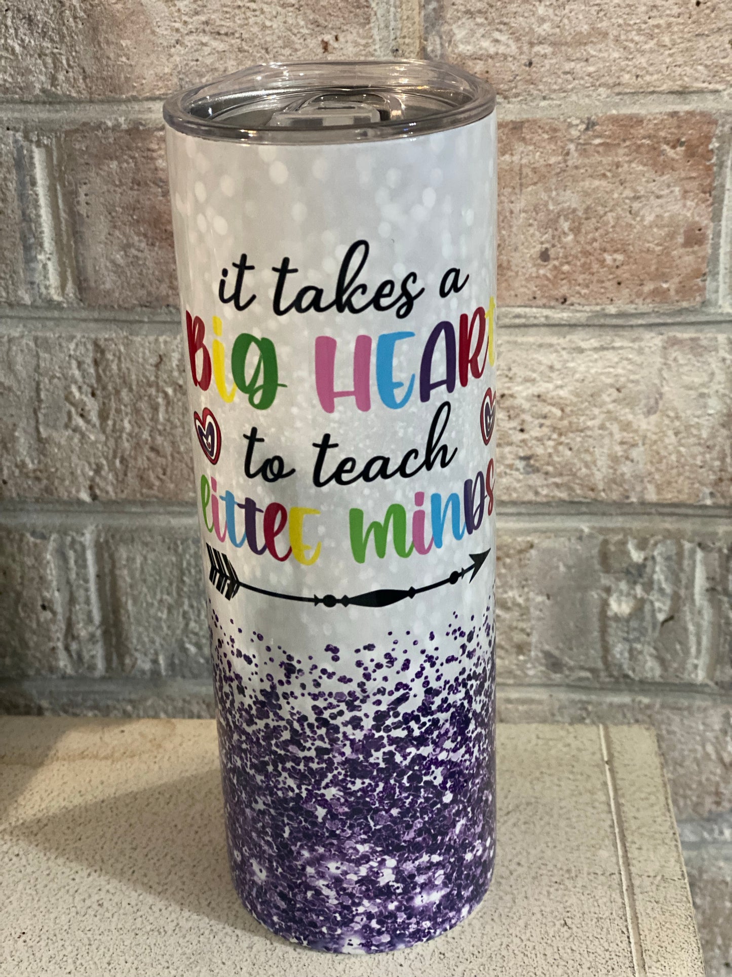 20oz. Tumbler Teacher Big Heart