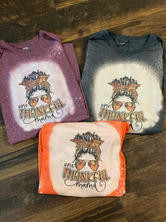 Bleached Tee- One Thankful Mama