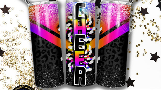 20oz. Tumbler Cheer Design