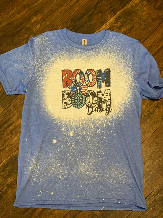 Bleached Tee- BOOM BOOM Baby