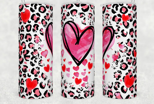 20oz. Tumbler Valentine’s Day hearts