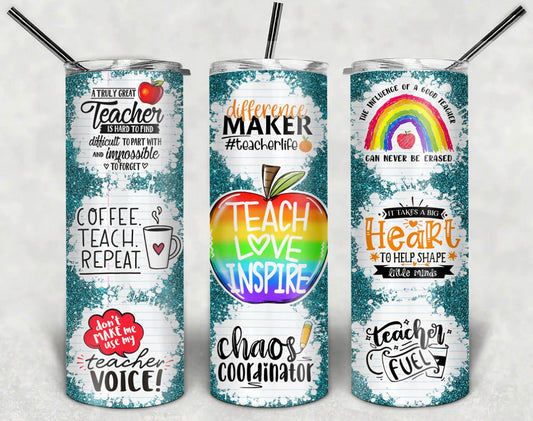 20oz. Teacher Design- Difference Maker