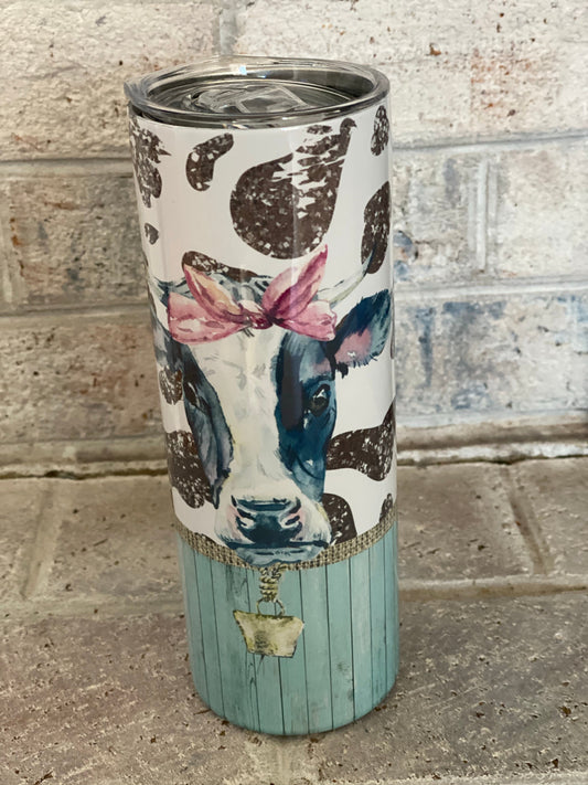 WS 20oz. Tumbler Cow Design